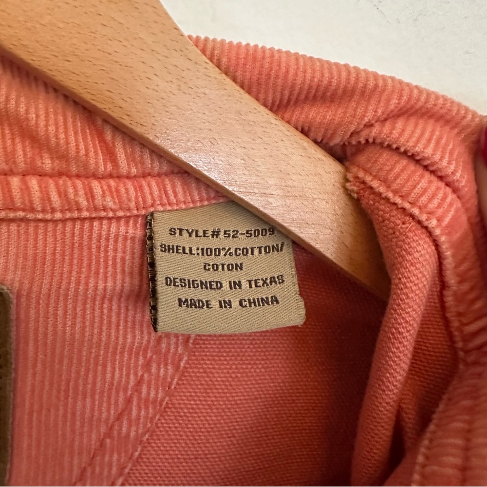 Powder River Outfitters Jacket Womens Size Large Salmon Pink Snap Zipper - Picture 7 of 8